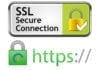 SSL Secure Connection badge and HTTPS icon with a padlock.